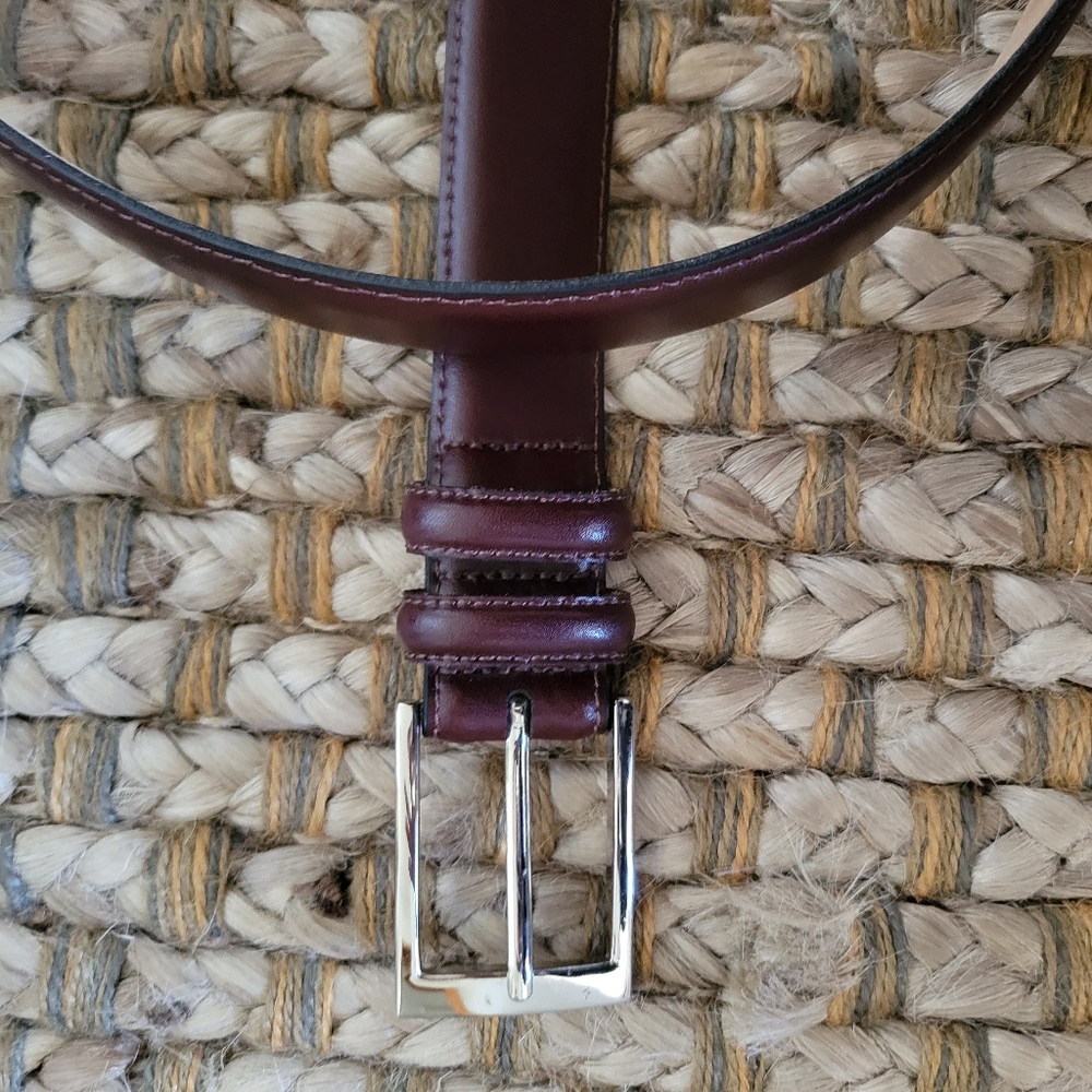 Good quality brown leather belt.